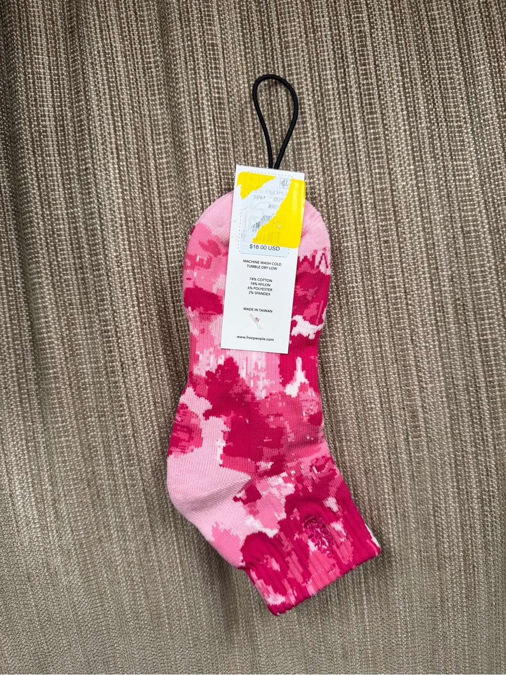 Free People Point of Print Crew Socks - Picture 2 of 2
